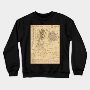 Frankenstein's Diary. Page 4. Crewneck Sweatshirt